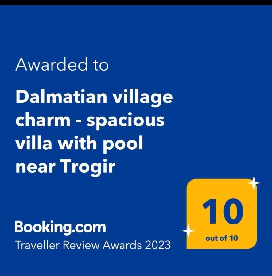 Dalmatian Village Charm - Spacious Villa With Pool Near Trogir Primorski Dolac Exterior foto